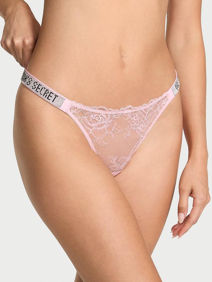 Shine Strap Rose Lace Panty