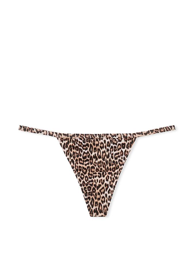 Stretch Cotton V-String Panty image number 1