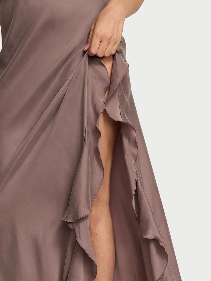 Silky Flutter Ruffled Long Slip image number 3