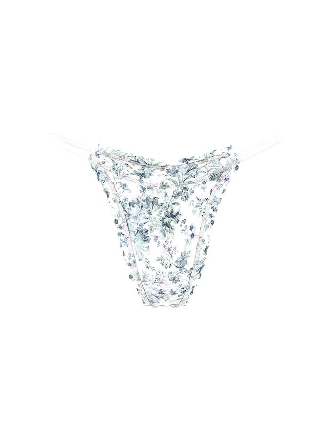 Blossom Lace String Thong Panty image number 2