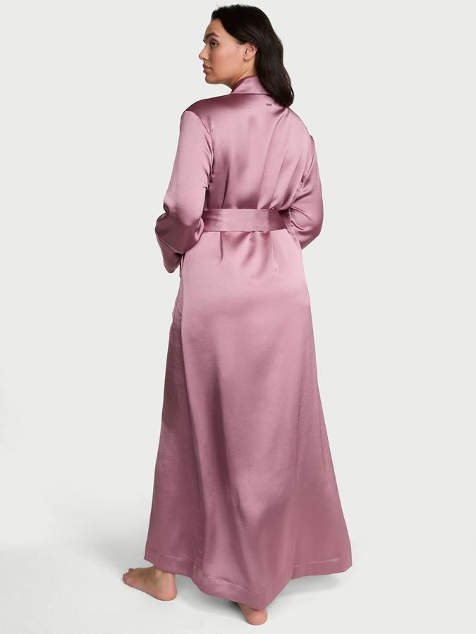 Luxe Satin Long Robe image number 1