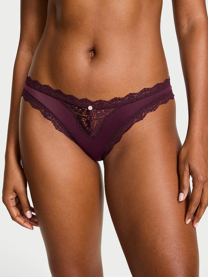 Lace-Trim Bikini Panty