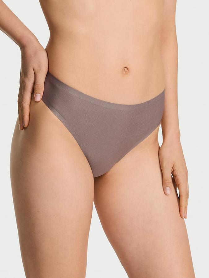 Body by Victoria Flex Mid-Rise Thong Panty image number 0