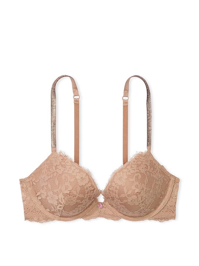 Twinkle Strap Lace Push-Up Bra image number 2