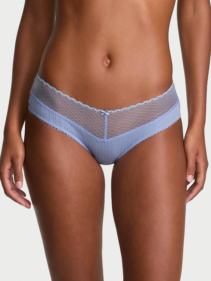 Stretch Pointelle Hiphugger Panty image number 0