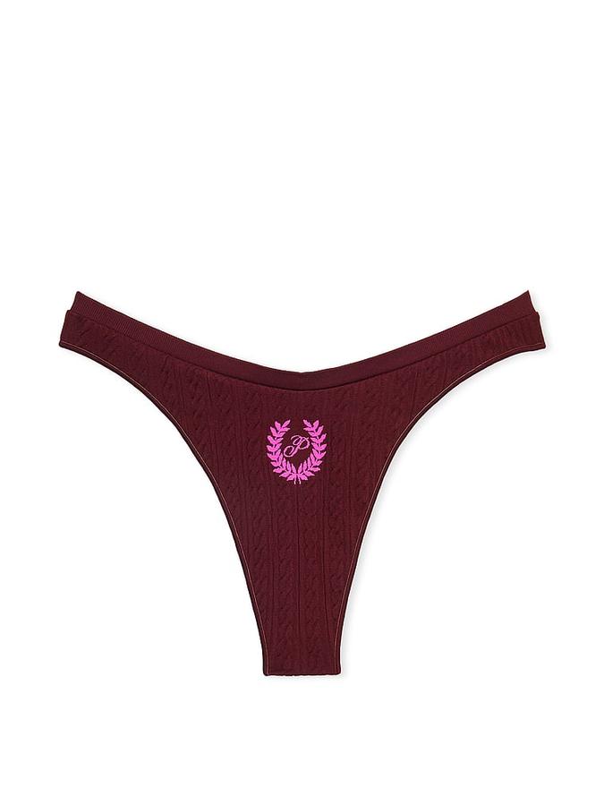 Seamless High-Leg Thong Panty image number 2