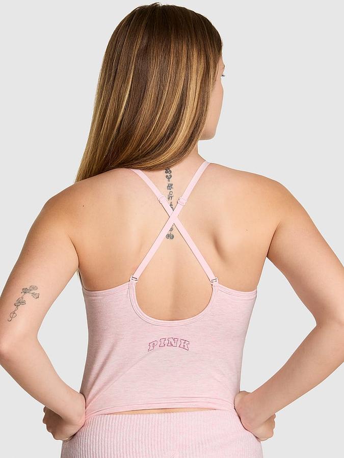 All-Day Cotton High-Neck Bra Tank