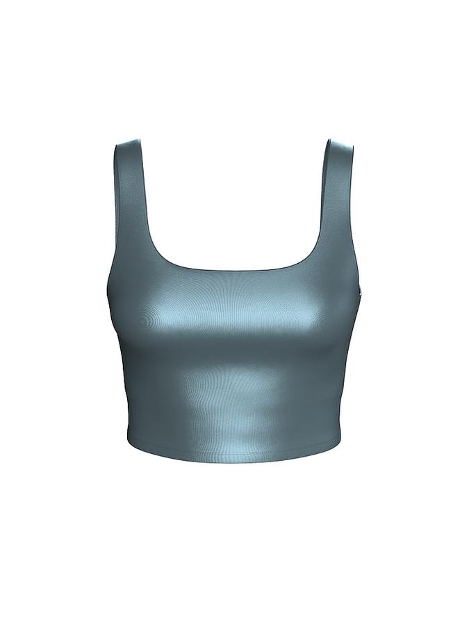 VSX GlossyTech™ Square-Neck Bra Top image number 2