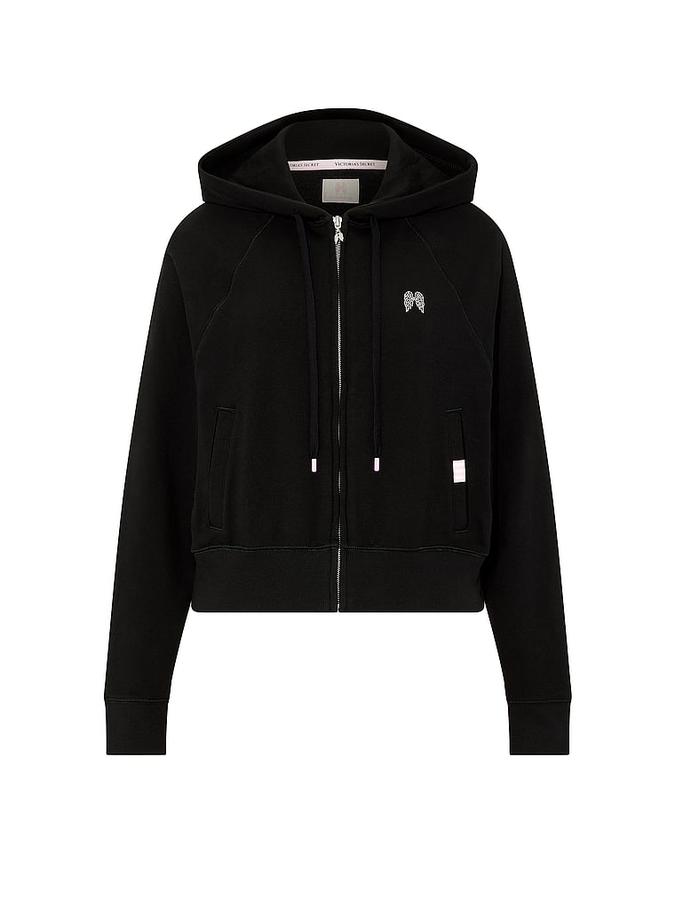 Off-Duty Terry Crop Full-Zip Hoodie image number 2