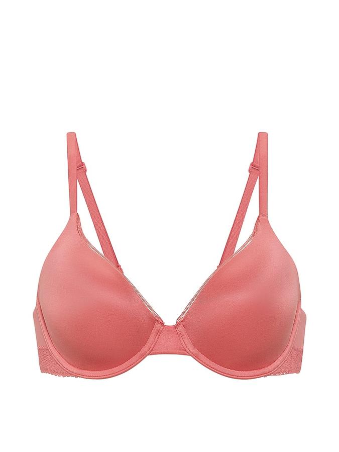 Lace-Trim Lightly Lined Full-Coverage Bra image number 2