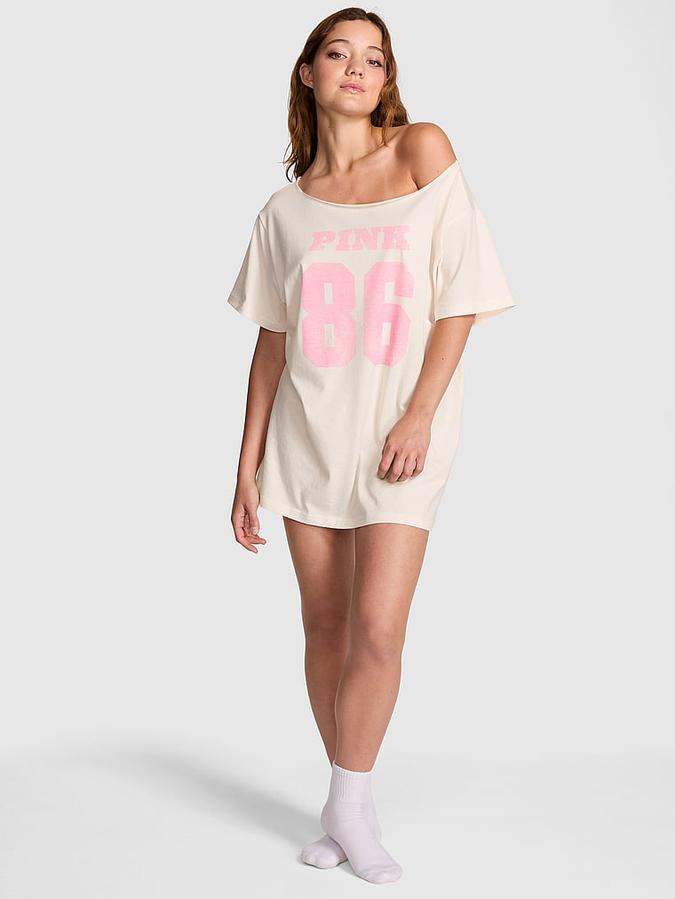 Campus Cotton Off-The-Shoulder Tee image number 0