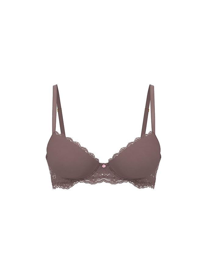 Smooth & Lace Lightly Lined Classic Coverage Demi Bra image number 2