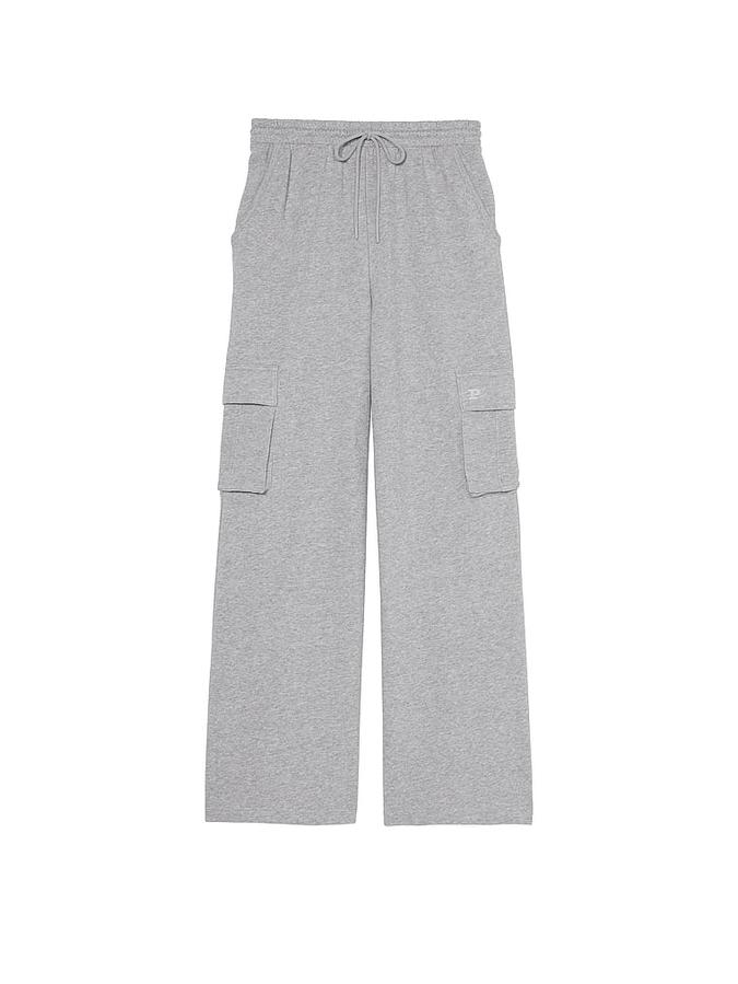Ivy Fleece Wide-Leg Cargo Sweatpants image number 0