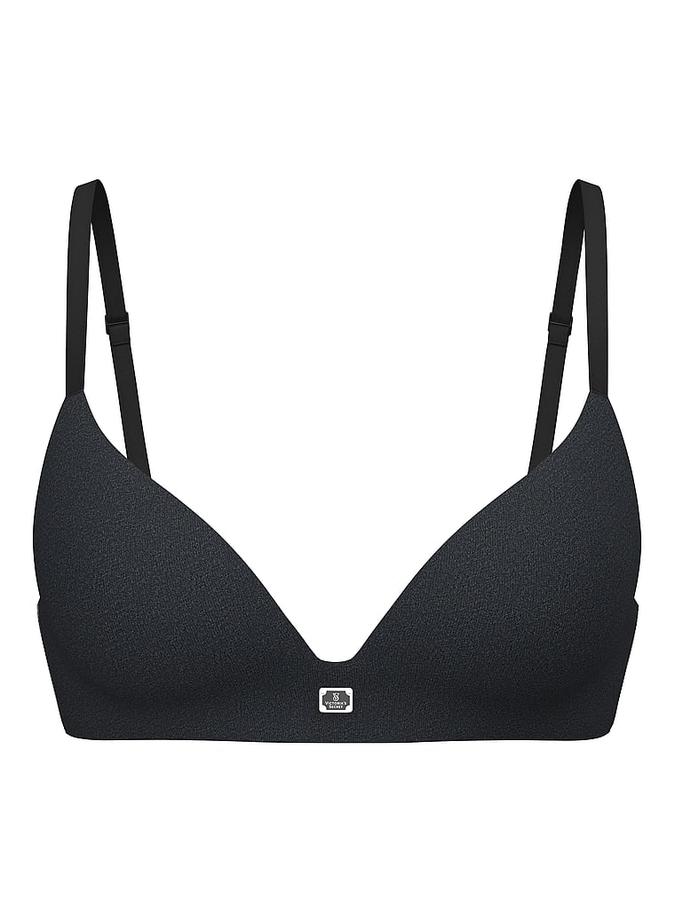 Cotton Logo Hardware Lightly Lined Wireless Bra image number 2