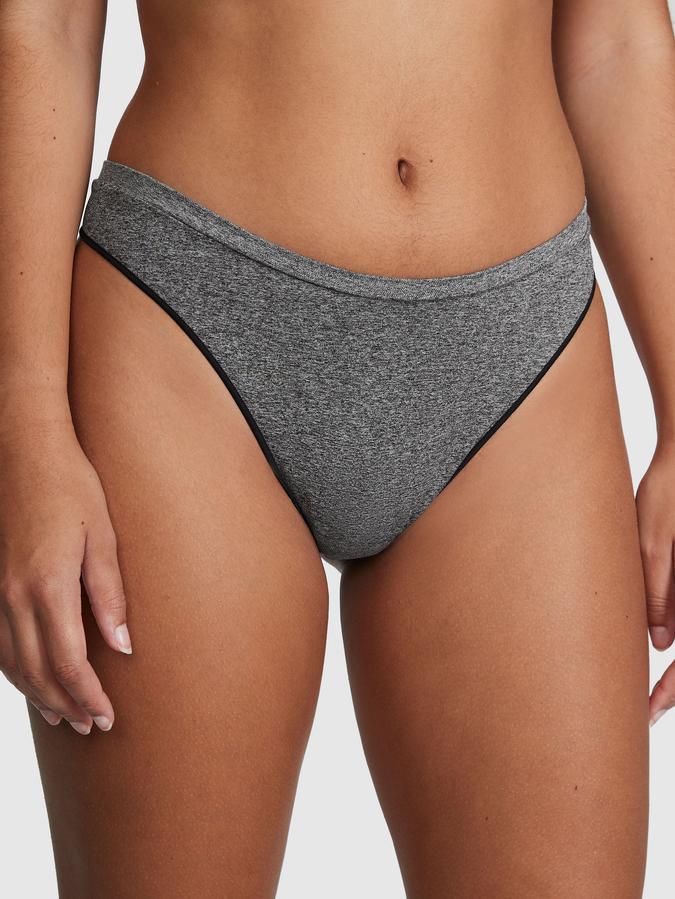Seamless High-Leg Thong Panty image number 0