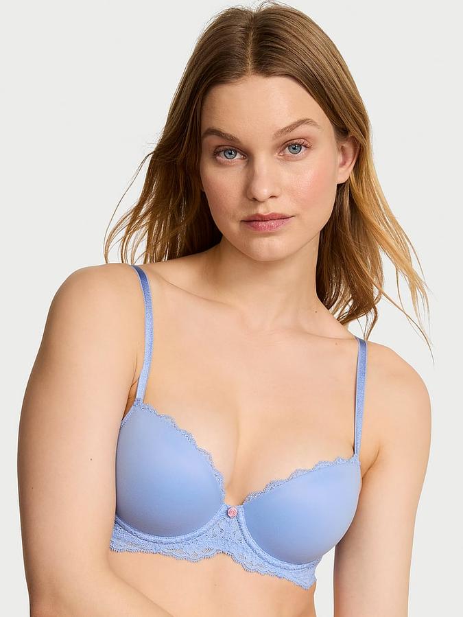 Smooth & Lace Lightly Lined Classic Coverage Demi Bra image number 0