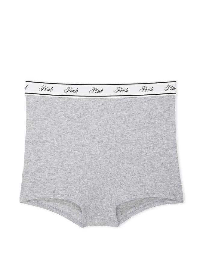 Logo Cotton High-Waist Boyshort Panty image number 2