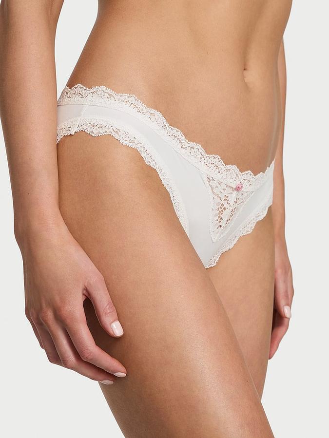 Lace-Trim Bikini Panty image number 0