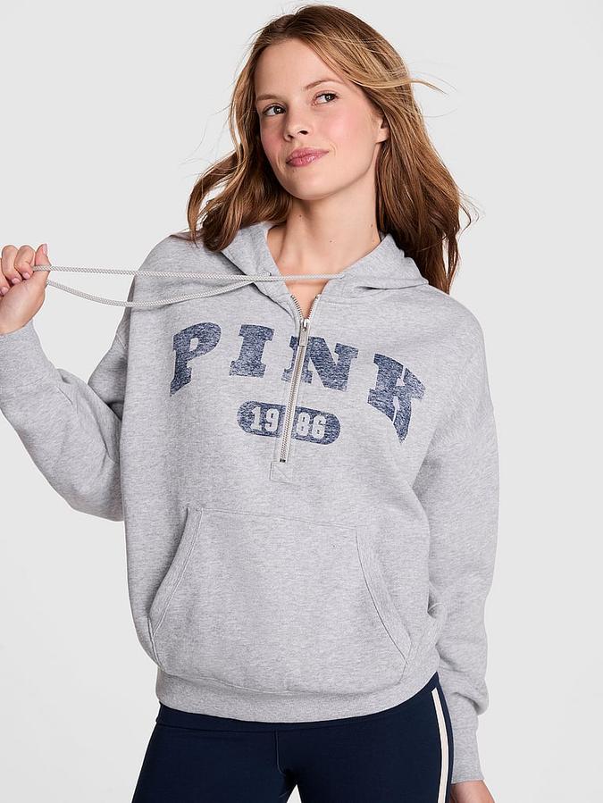 Ivy Fleece Campus Half-Zip Hoodie image number 0