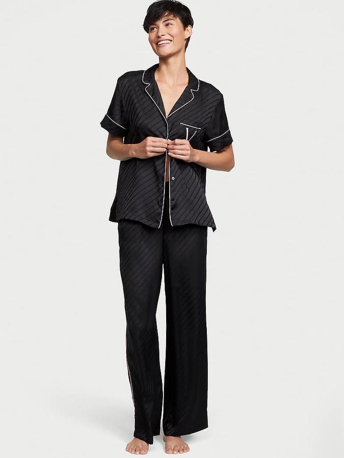 Satin Logo Pajama Set image number 0