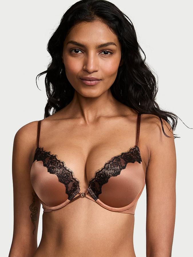 Bombshell Add-2-Cups Lace-Trim Push-Up Bra