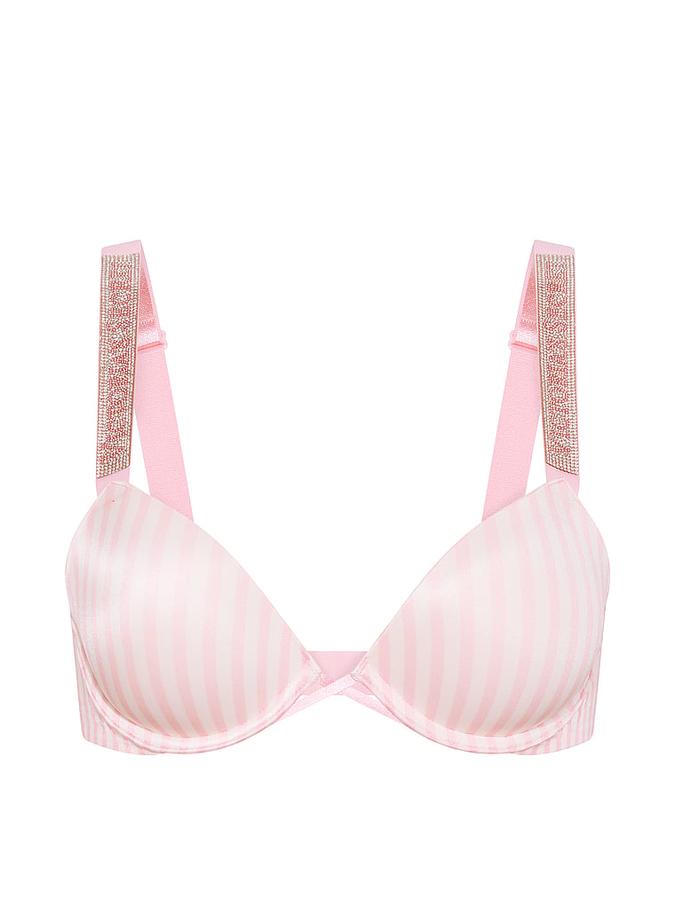 Logo Shine Strap Push-Up Bra image number 3