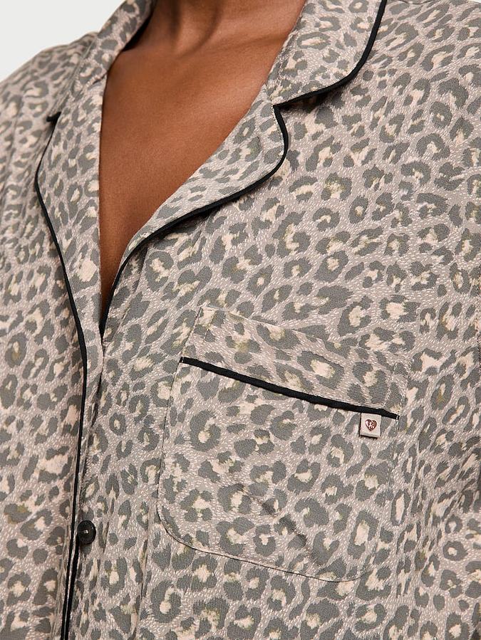 Modal Soft Long Pajama Set image number 3