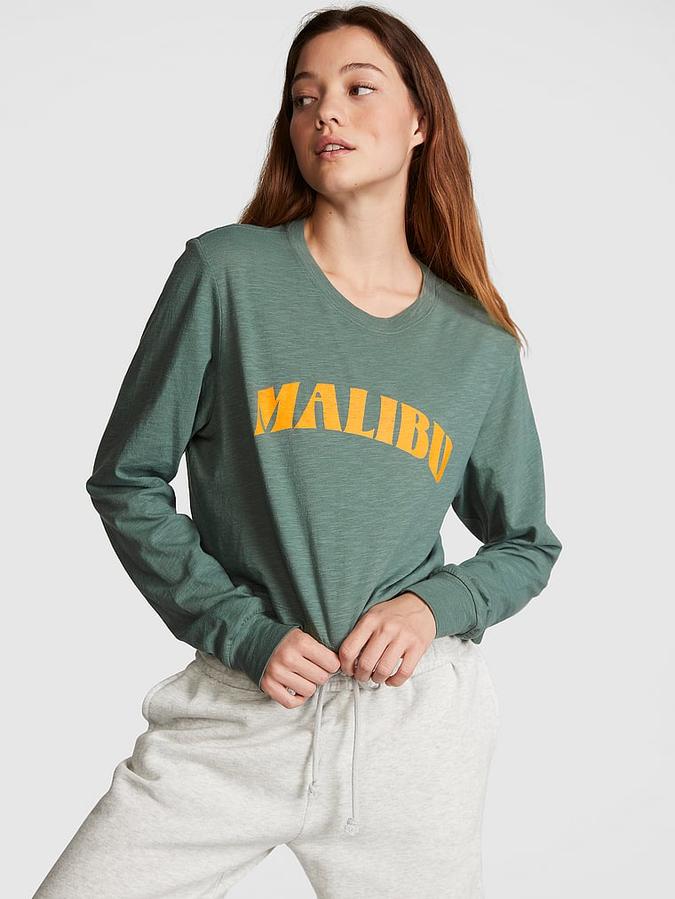 Premium Cotton Cropped Long-Sleeve T-Shirt image number 0