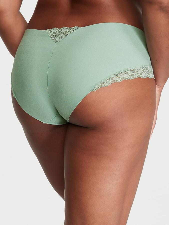 No-Show Lace-Trim Hiphugger Panty image number 1