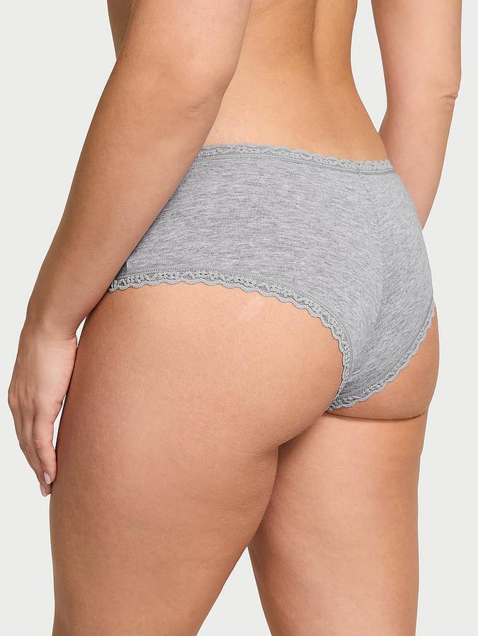 Cotton Lace-Waist Cheeky Panty image number 1