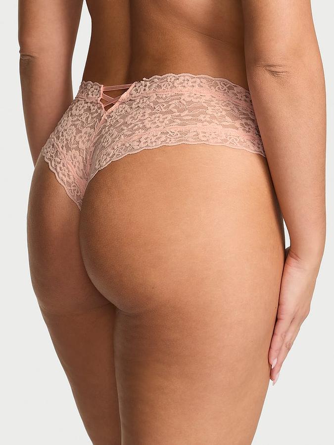Lace Strappy-Back Cheeky Panty