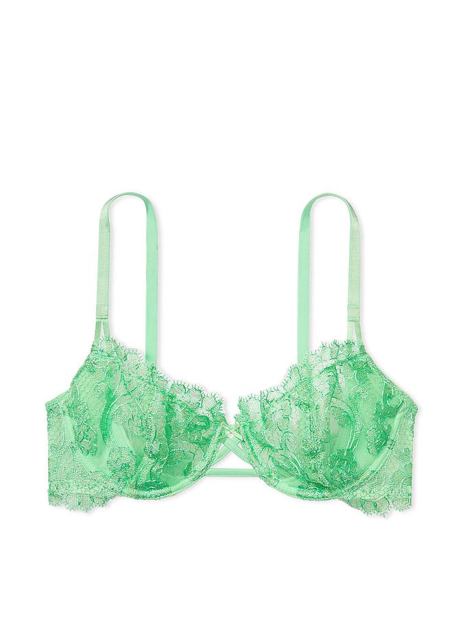 Wicked Unlined Boho Floral Embroidery Balconette Bra image number 2