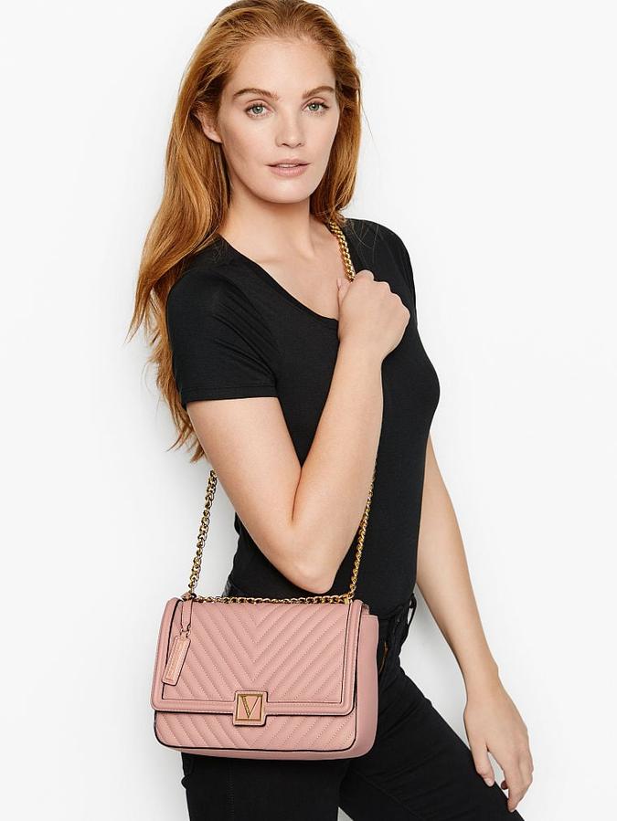 The Victoria Medium Shoulder Bag Orchid Blush image number 3
