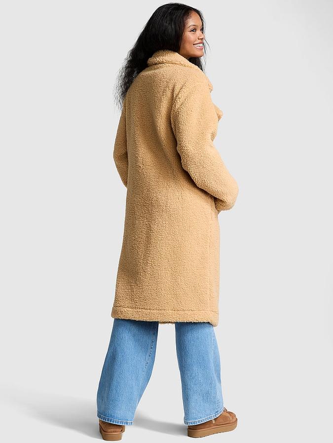Plush Teddy Long Coat image number 1