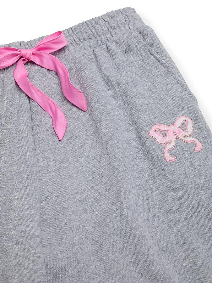 PINK x LoveShackFancy Wide-Leg Sweatpants image number 3