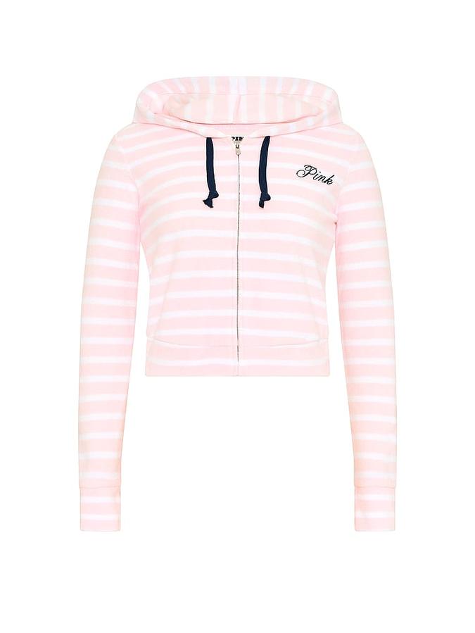 Terry Full-Zip Cover-Up Hoodie image number 2