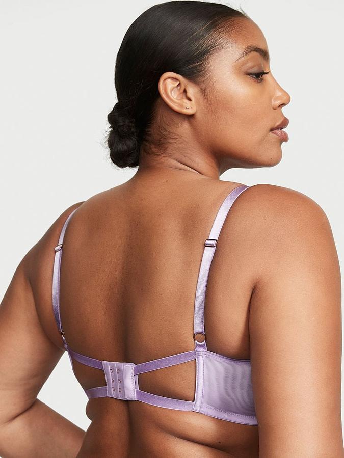 Wicked Unlined Floral Embroidery Balconette Bra