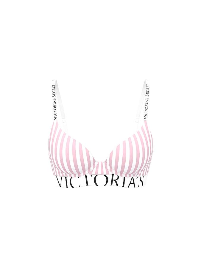 Perfect Shape Cotton Exploded Logo Push-Up Bra image number 2