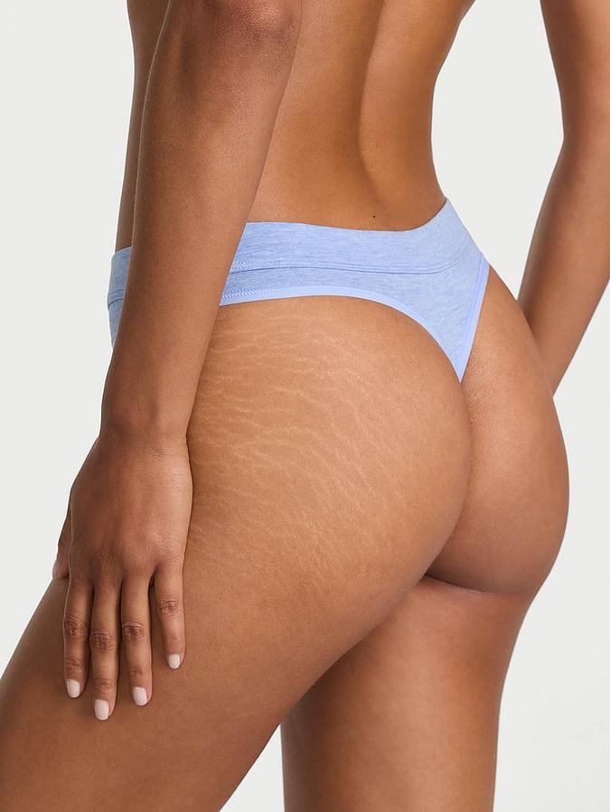Logo Cotton Thong Panty image number 1