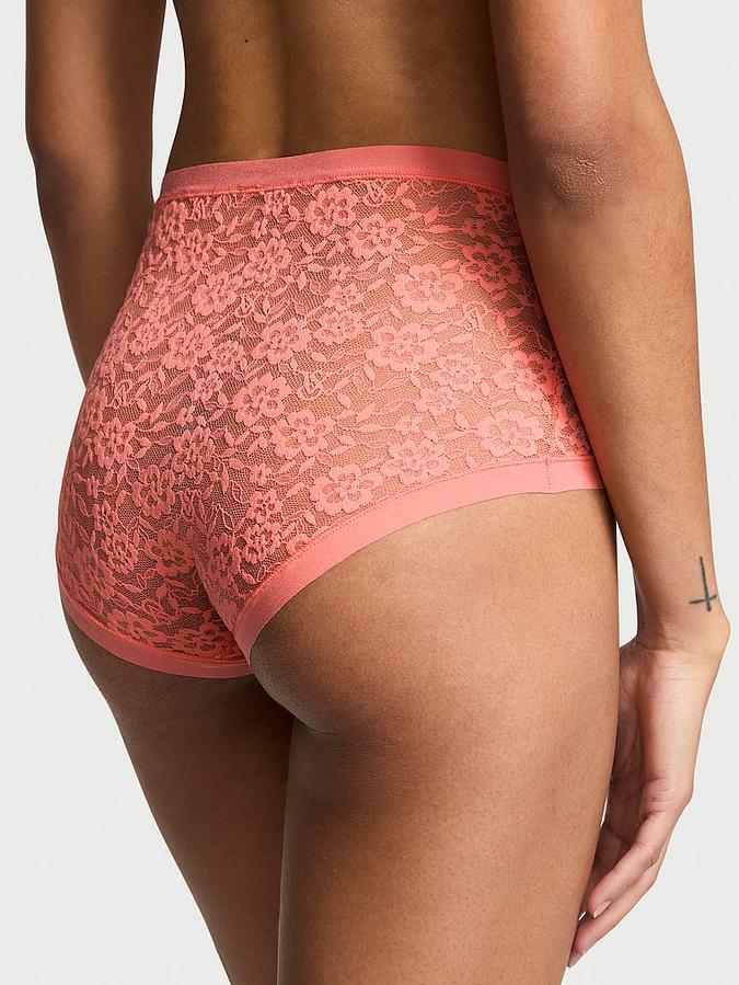 No-Show Lace High-Waist Brief Panty image number 1