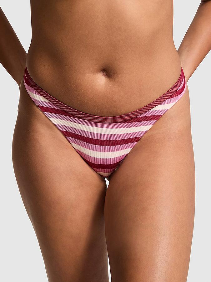 Seamless High-Leg Thong Panty image number 0