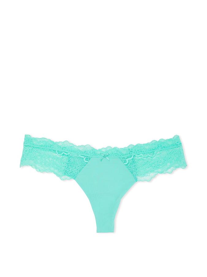 Lace-Trim Thong Panty image number 2