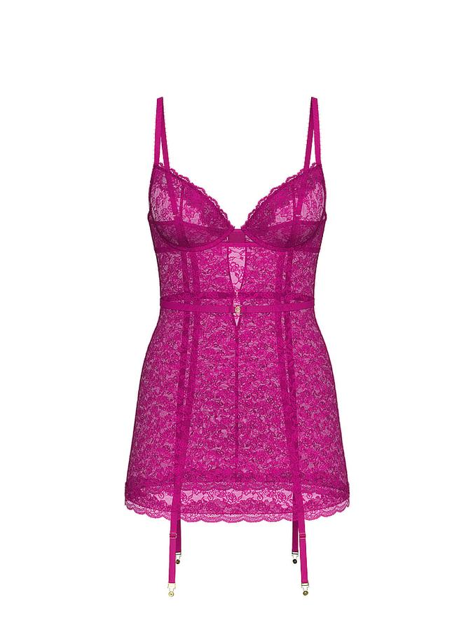 Tease Lace Cupped Mini Slip Dress image number 2