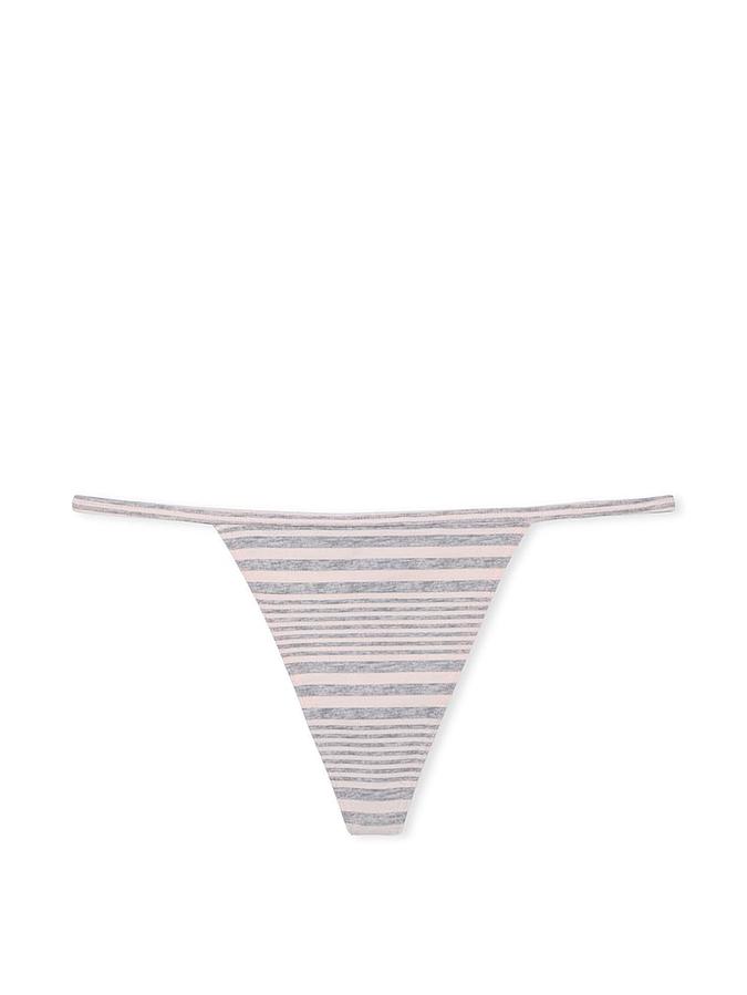 Stretch Cotton V-String Panty image number 2