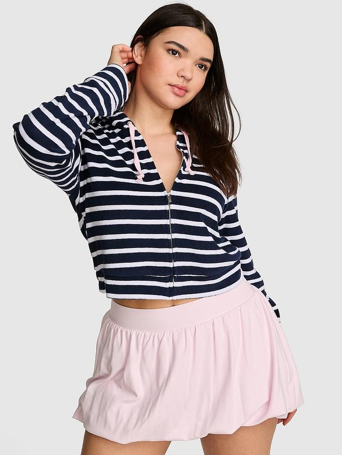 Terry Full-Zip Cover-Up Hoodie