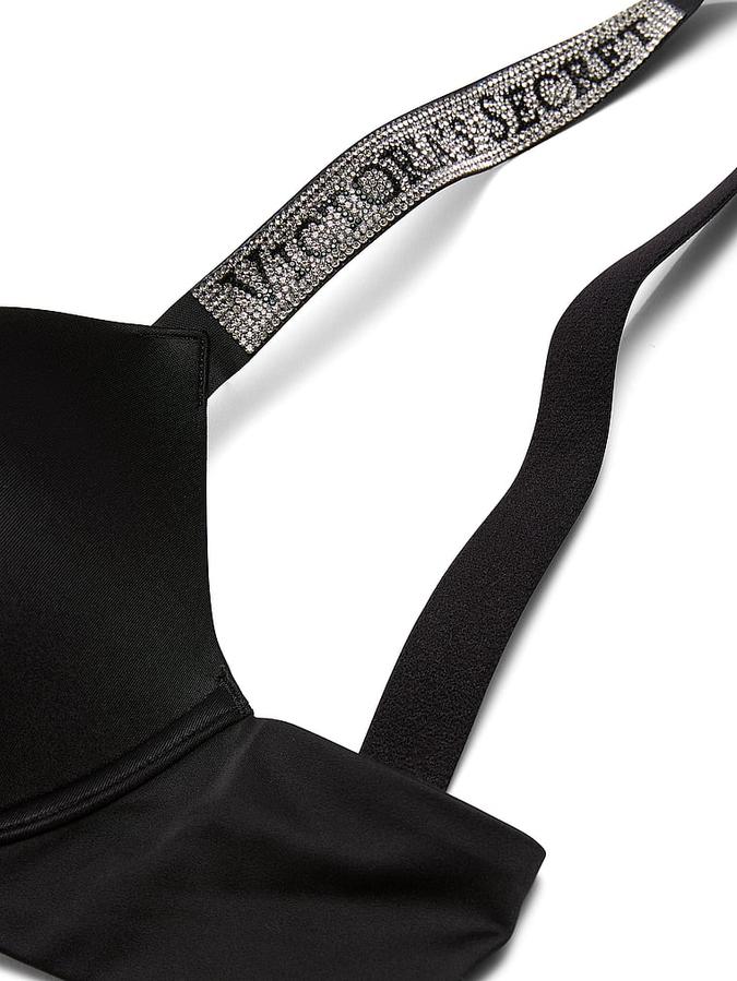 Logo Shine Strap Lightly Lined Low-Cut Demi Bra image number 3