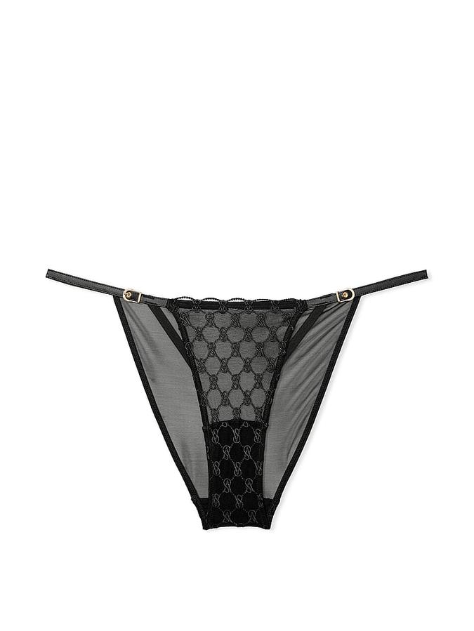 VS Logo Embroidery String Bikini Panty image number 2