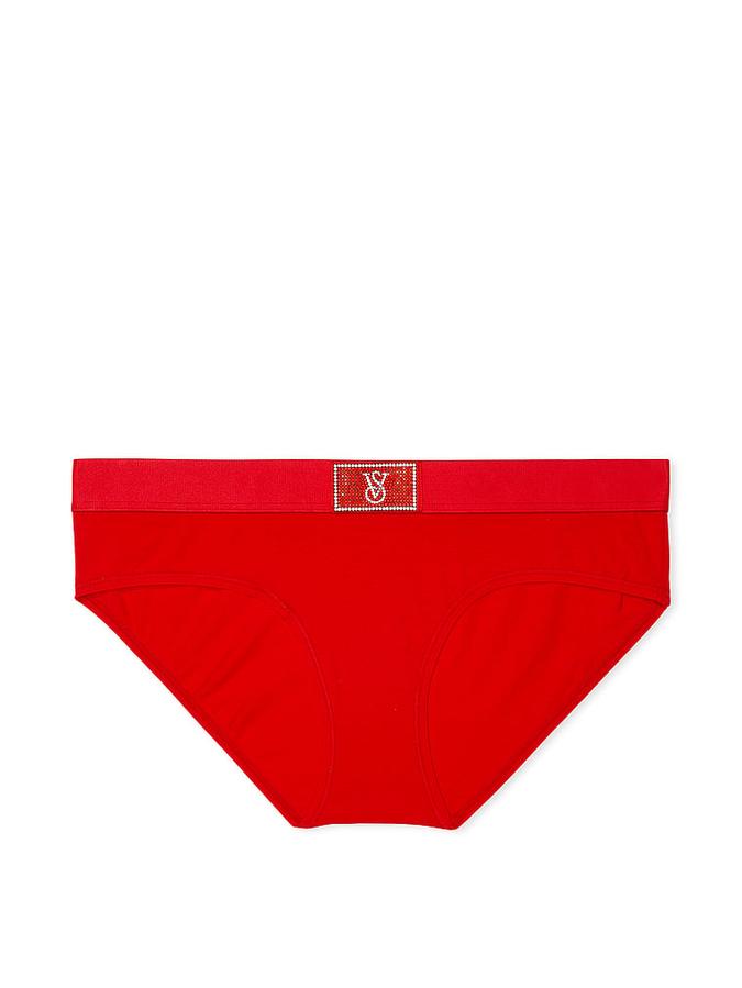 Logo Cotton Shine Patch Hiphugger Panty image number 2