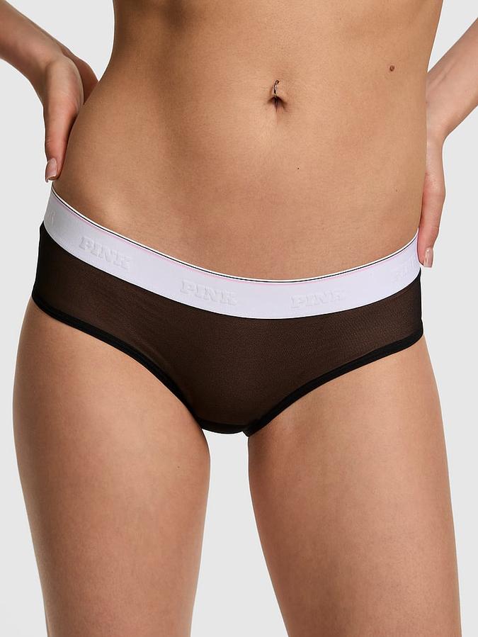 Logo Mesh Hiphugger Panty image number 0