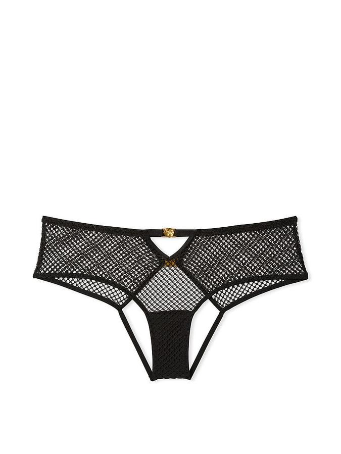 Open-Back Fishnet Cheeky Panty image number 2
